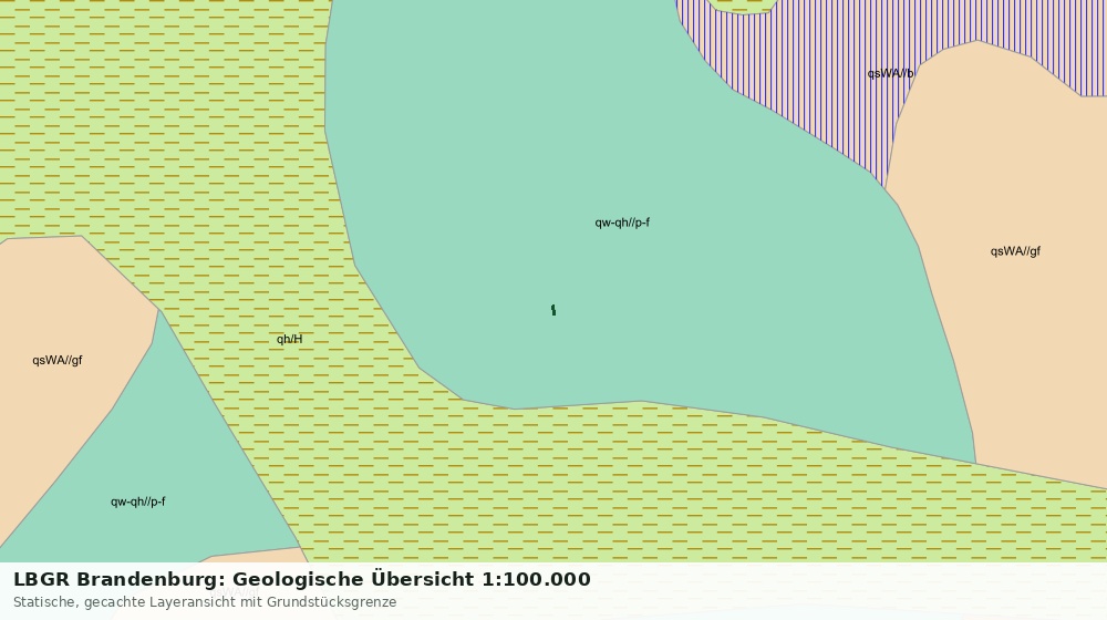 Statische Kartenansicht: LBGR Brandenburg: Geologische Übersicht 1:100.000