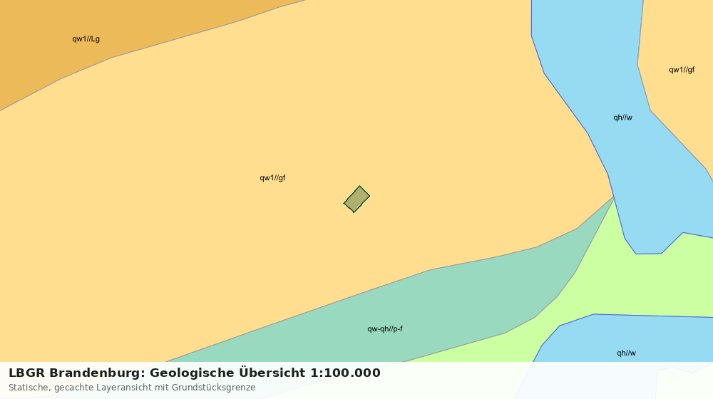Statische Kartenansicht: LBGR Brandenburg: Geologische Übersicht 1:100.000
