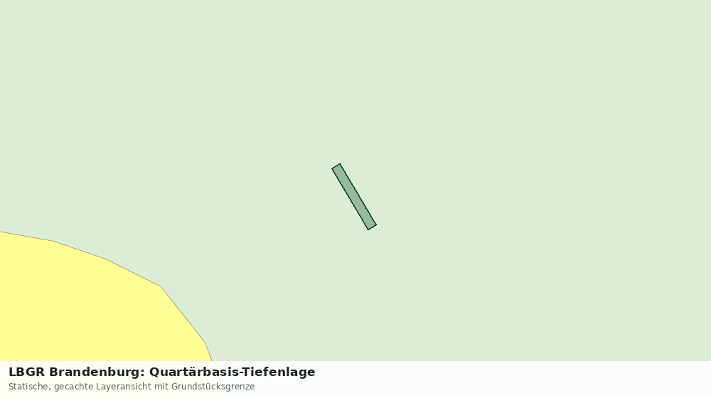 Statische Kartenansicht: LBGR Brandenburg: Quartärbasis-Tiefenlage