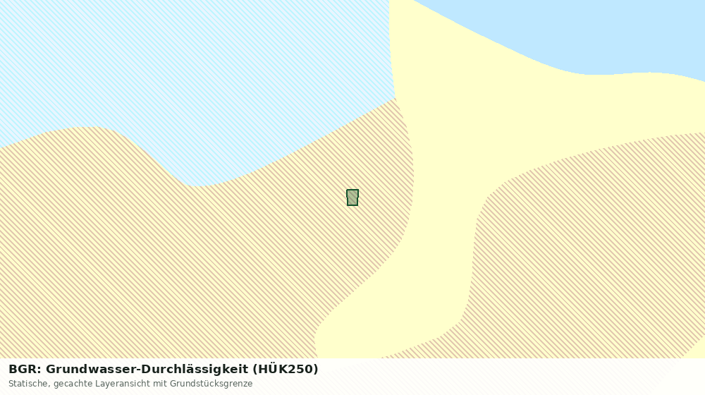 Statische Kartenansicht: BGR: Grundwasser-Durchlässigkeit (HÜK250)