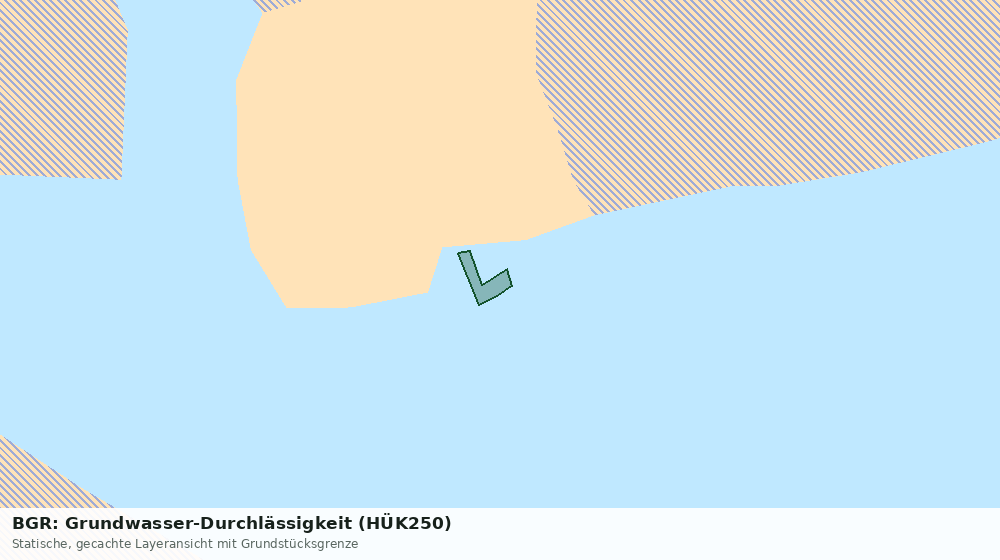 Statische Kartenansicht: BGR: Grundwasser-Durchlässigkeit (HÜK250)