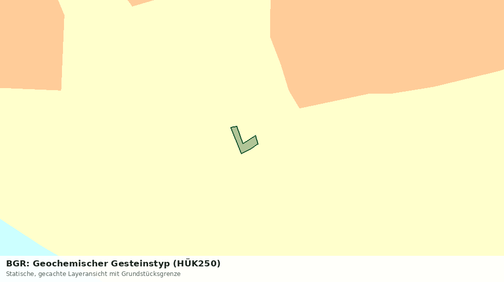 Statische Kartenansicht: BGR: Geochemischer Gesteinstyp (HÜK250)