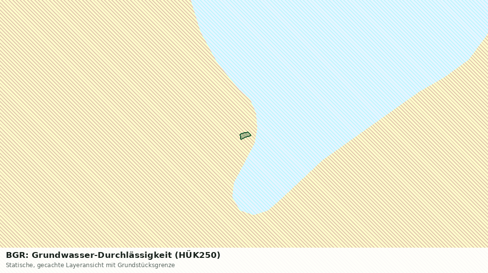 Statische Kartenansicht: BGR: Grundwasser-Durchlässigkeit (HÜK250)