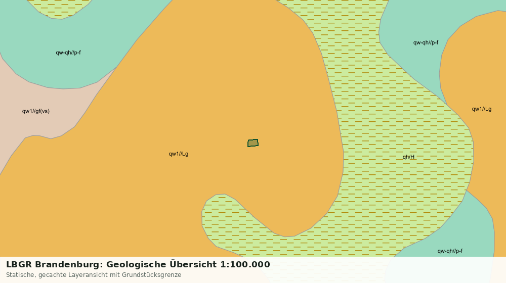 Statische Kartenansicht: LBGR Brandenburg: Geologische Übersicht 1:100.000