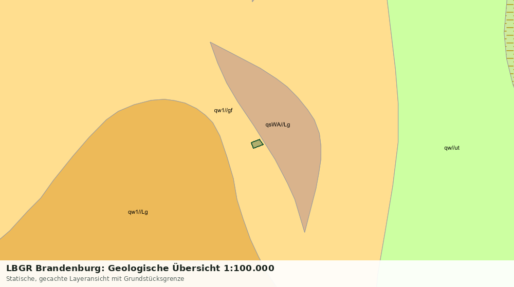 Statische Kartenansicht: LBGR Brandenburg: Geologische Übersicht 1:100.000
