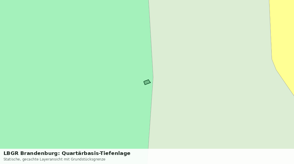 Statische Kartenansicht: LBGR Brandenburg: Quartärbasis-Tiefenlage