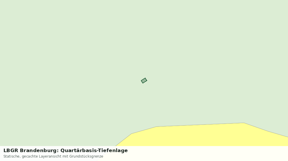 Statische Kartenansicht: LBGR Brandenburg: Quartärbasis-Tiefenlage