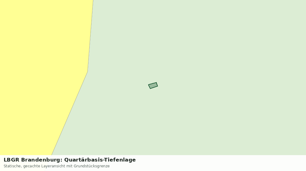 Statische Kartenansicht: LBGR Brandenburg: Quartärbasis-Tiefenlage