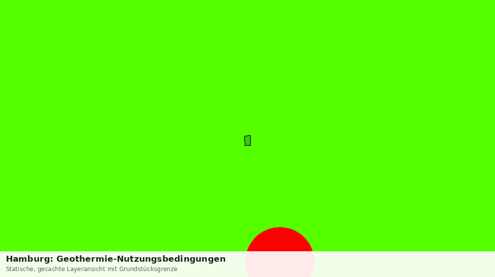 Statische Kartenansicht: Hamburg: Geothermie-Nutzungsbedingungen