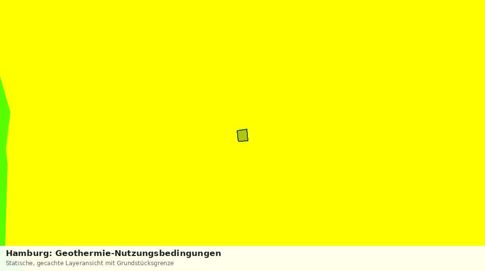 Statische Kartenansicht: Hamburg: Geothermie-Nutzungsbedingungen