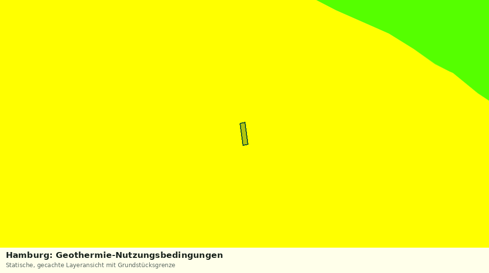 Statische Kartenansicht: Hamburg: Geothermie-Nutzungsbedingungen