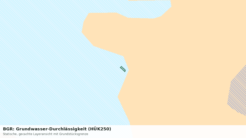 Statische Kartenansicht: BGR: Grundwasser-Durchlässigkeit (HÜK250)