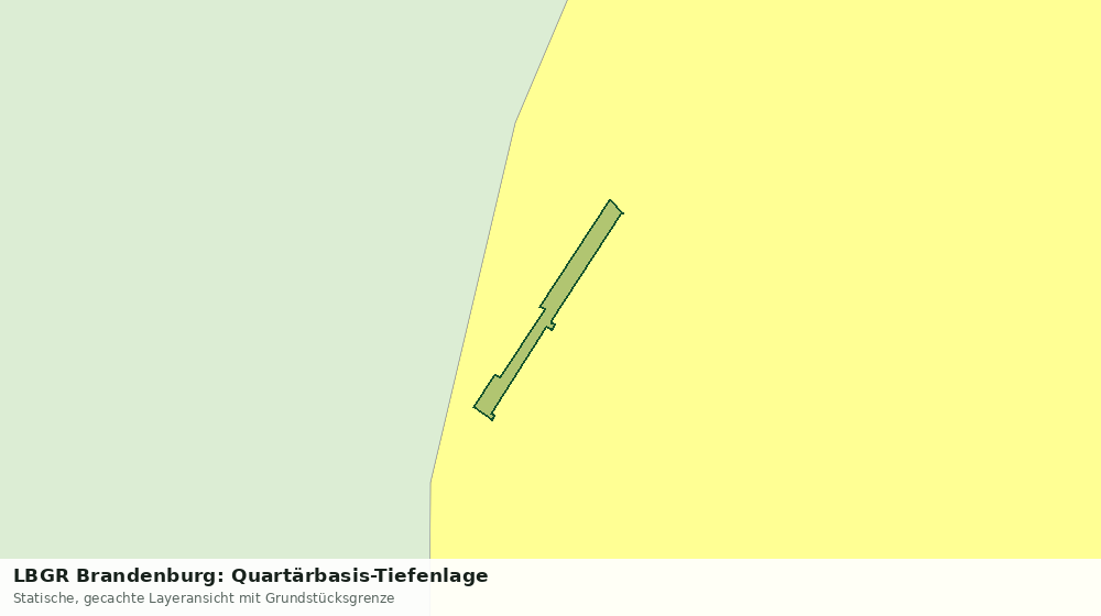 Statische Kartenansicht: LBGR Brandenburg: Quartärbasis-Tiefenlage