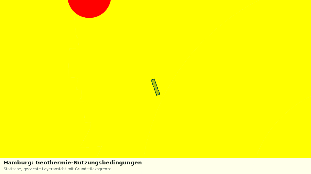 Statische Kartenansicht: Hamburg: Geothermie-Nutzungsbedingungen