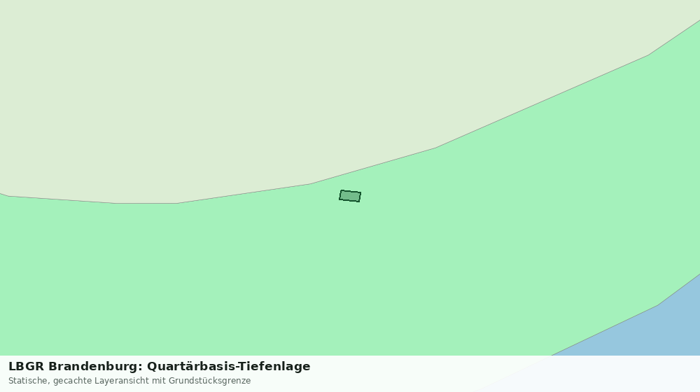 Statische Kartenansicht: LBGR Brandenburg: Quartärbasis-Tiefenlage
