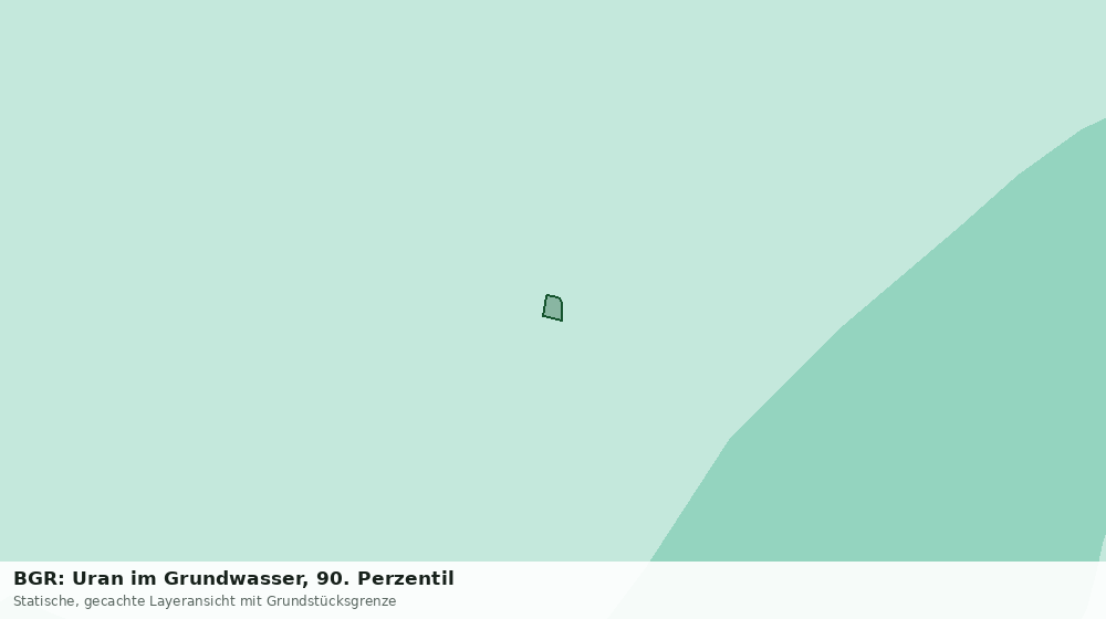 Statische Kartenansicht: BGR: Uran im Grundwasser, 90. Perzentil