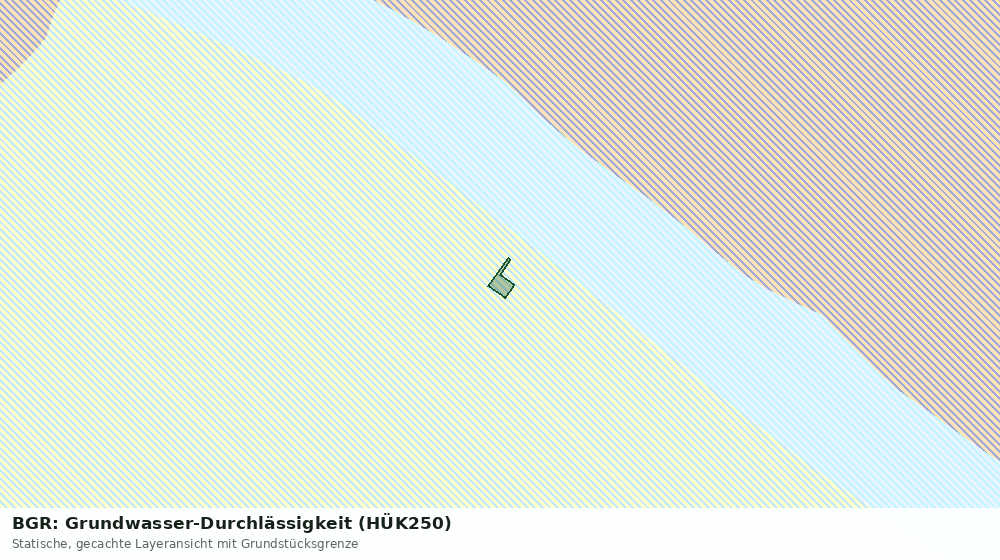Statische Kartenansicht: BGR: Grundwasser-Durchlässigkeit (HÜK250)