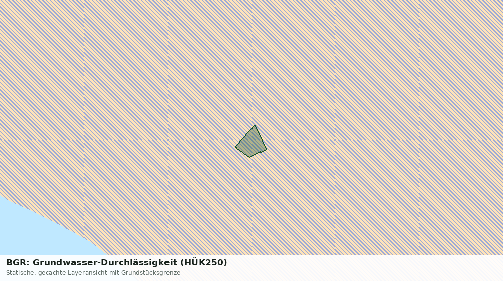 Statische Kartenansicht: BGR: Grundwasser-Durchlässigkeit (HÜK250)