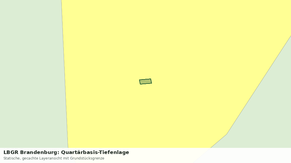 Statische Kartenansicht: LBGR Brandenburg: Quartärbasis-Tiefenlage