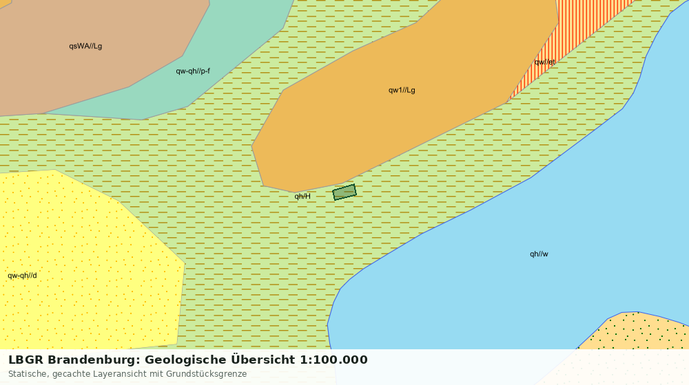 Statische Kartenansicht: LBGR Brandenburg: Geologische Übersicht 1:100.000
