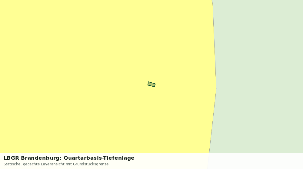 Statische Kartenansicht: LBGR Brandenburg: Quartärbasis-Tiefenlage