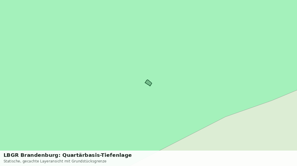 Statische Kartenansicht: LBGR Brandenburg: Quartärbasis-Tiefenlage