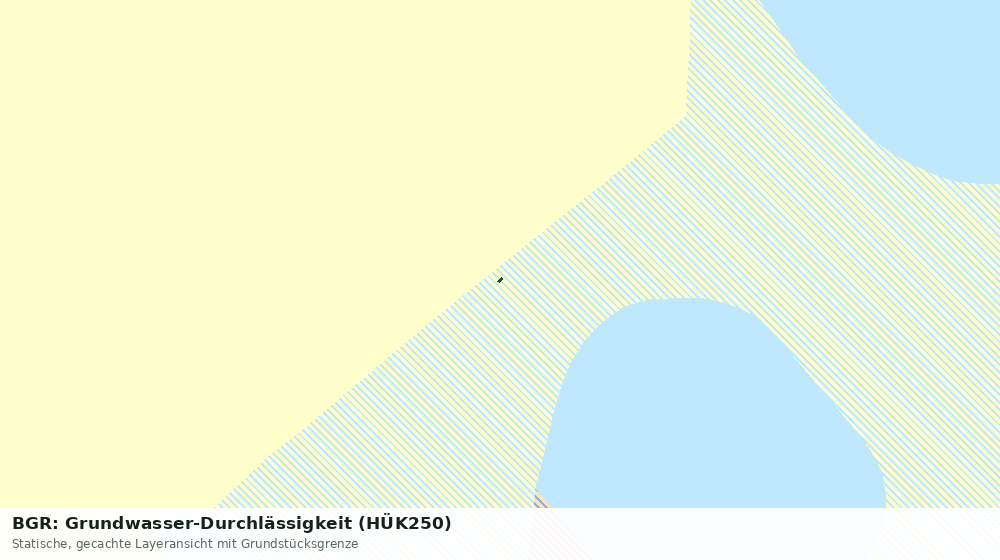 Statische Kartenansicht: BGR: Grundwasser-Durchlässigkeit (HÜK250)