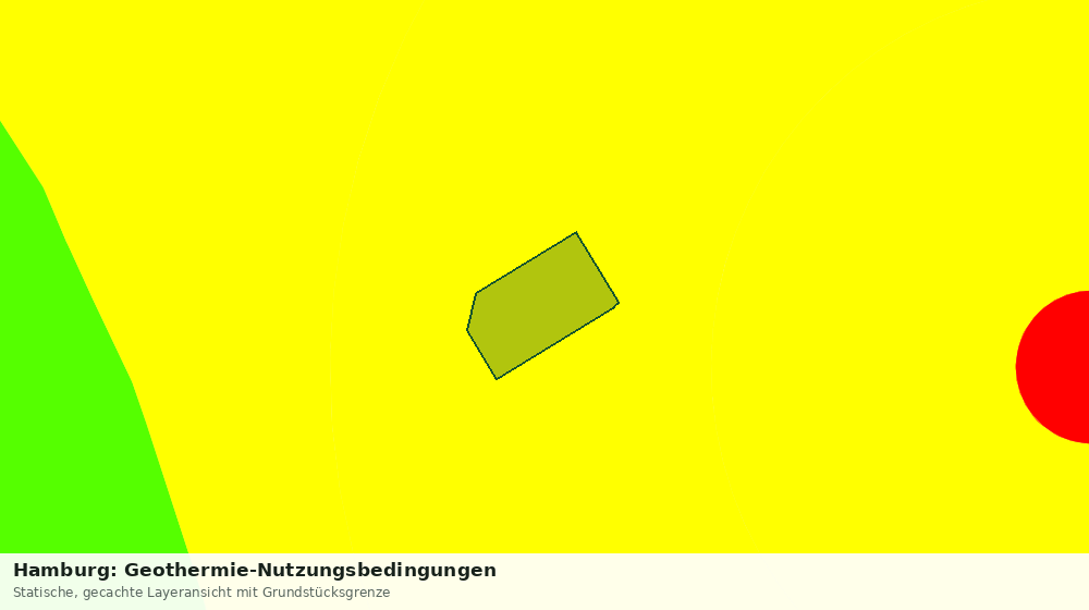 Statische Kartenansicht: Hamburg: Geothermie-Nutzungsbedingungen