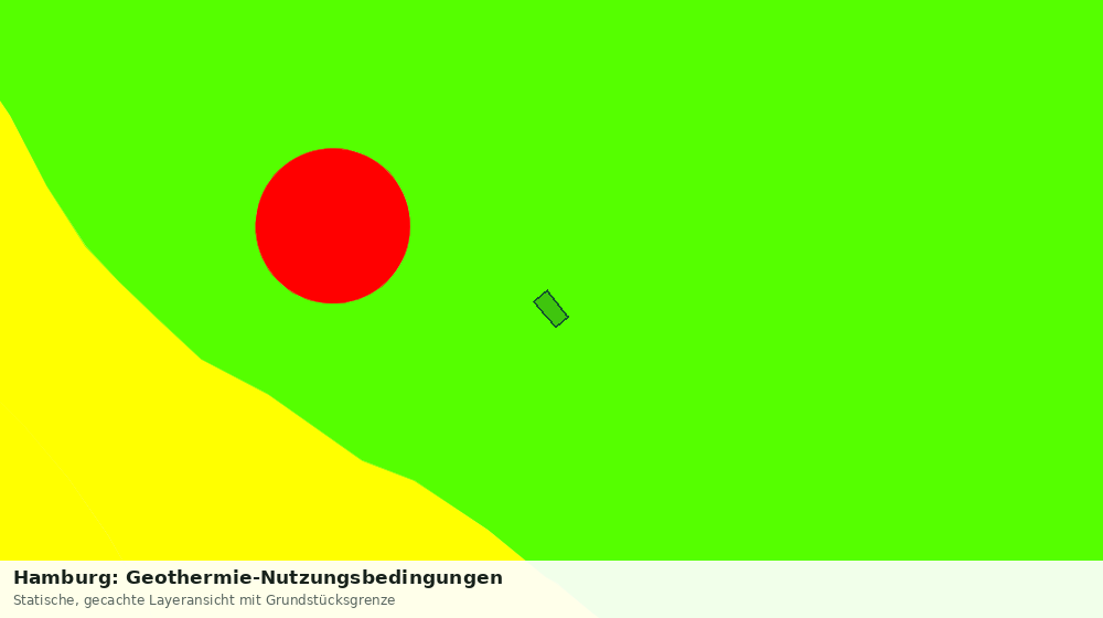 Statische Kartenansicht: Hamburg: Geothermie-Nutzungsbedingungen