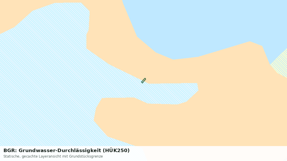 Statische Kartenansicht: BGR: Grundwasser-Durchlässigkeit (HÜK250)