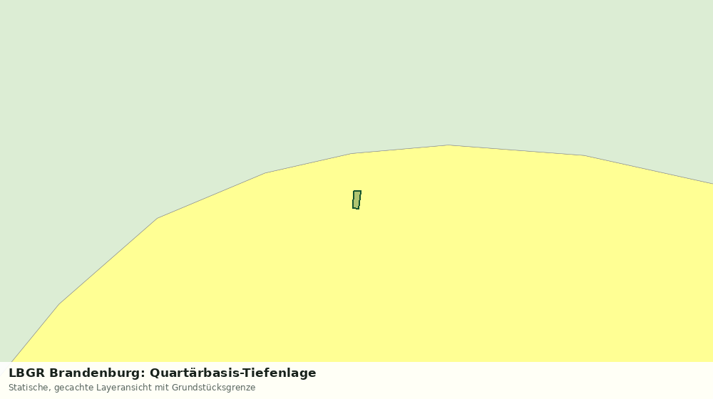 Statische Kartenansicht: LBGR Brandenburg: Quartärbasis-Tiefenlage