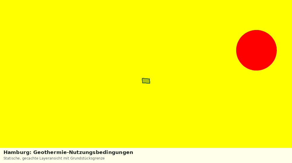 Statische Kartenansicht: Hamburg: Geothermie-Nutzungsbedingungen