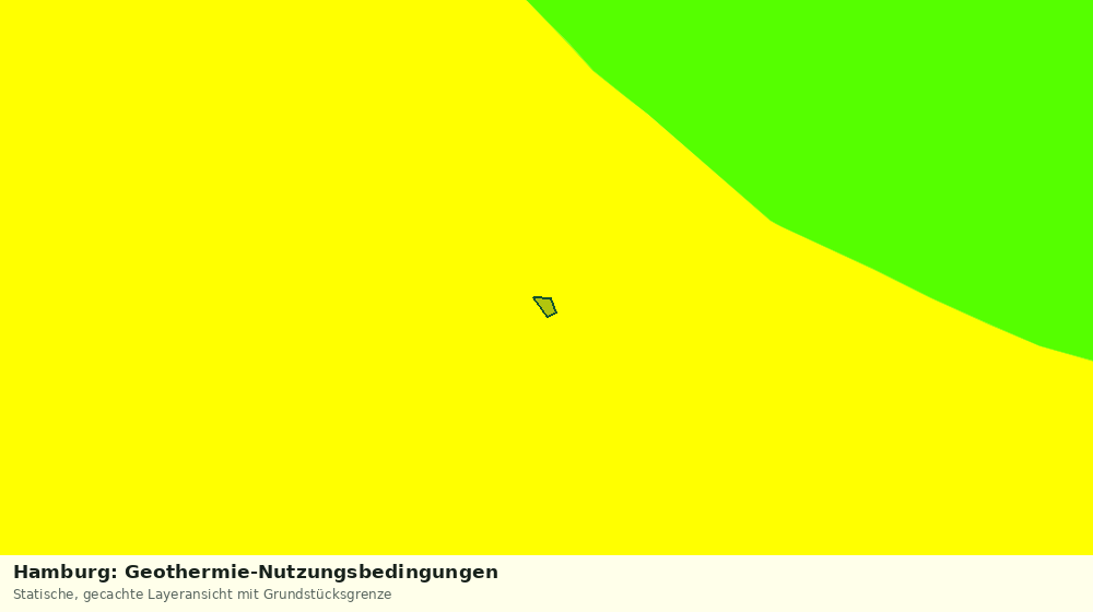 Statische Kartenansicht: Hamburg: Geothermie-Nutzungsbedingungen