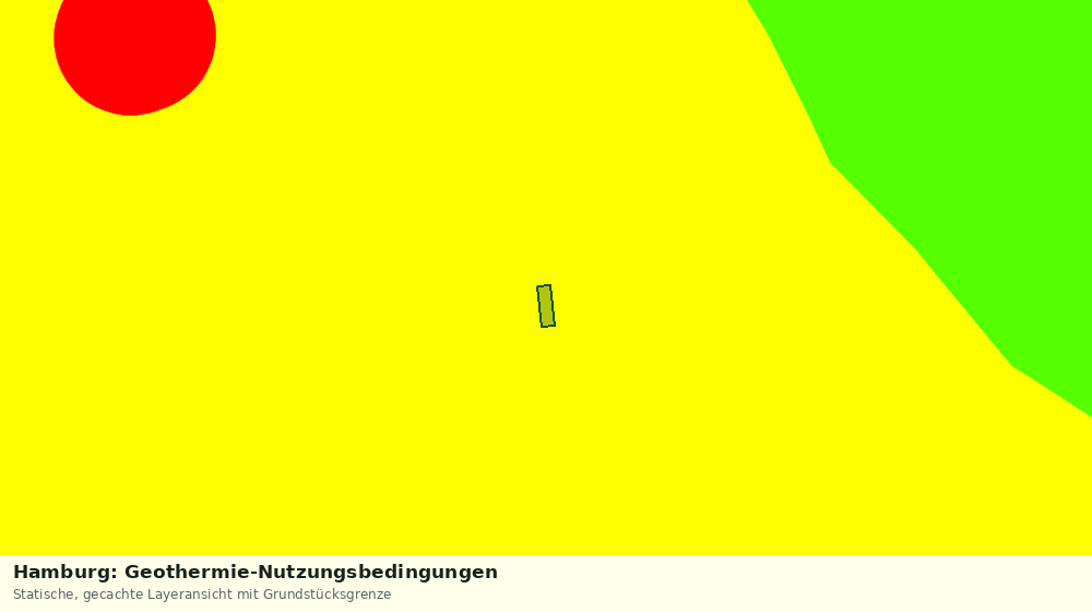 Statische Kartenansicht: Hamburg: Geothermie-Nutzungsbedingungen