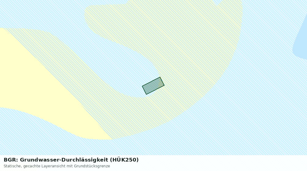 Statische Kartenansicht: BGR: Grundwasser-Durchlässigkeit (HÜK250)