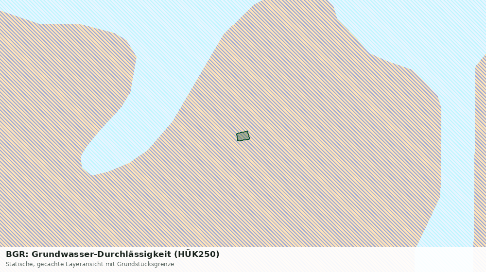 Statische Kartenansicht: BGR: Grundwasser-Durchlässigkeit (HÜK250)