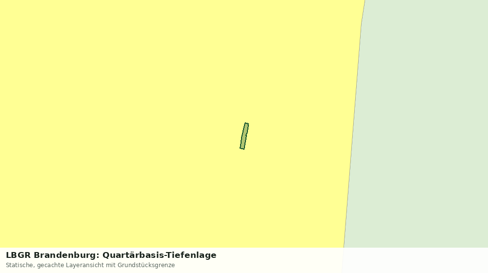 Statische Kartenansicht: LBGR Brandenburg: Quartärbasis-Tiefenlage