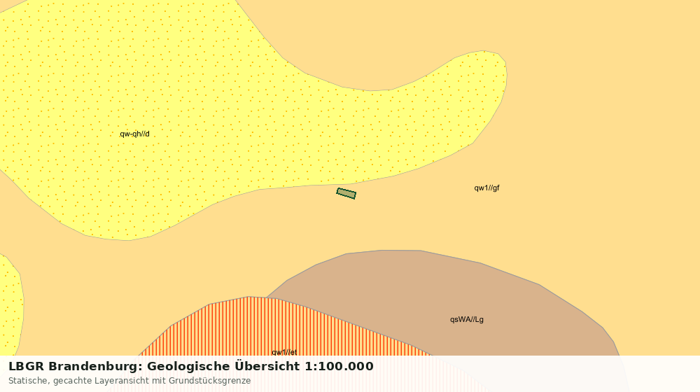 Statische Kartenansicht: LBGR Brandenburg: Geologische Übersicht 1:100.000