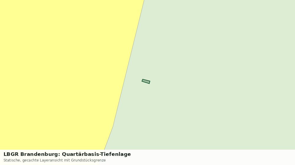 Statische Kartenansicht: LBGR Brandenburg: Quartärbasis-Tiefenlage