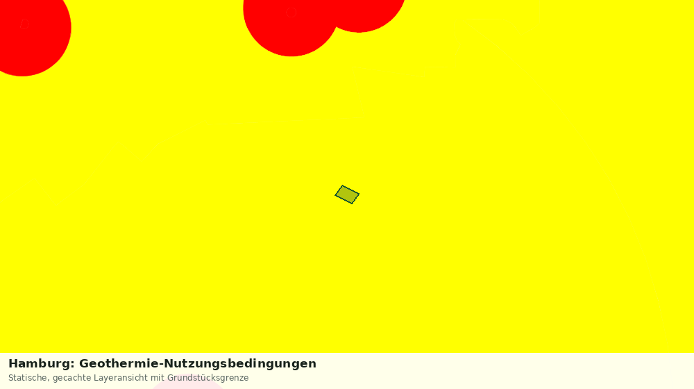 Statische Kartenansicht: Hamburg: Geothermie-Nutzungsbedingungen