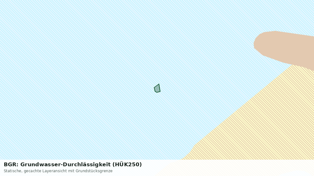 Statische Kartenansicht: BGR: Grundwasser-Durchlässigkeit (HÜK250)