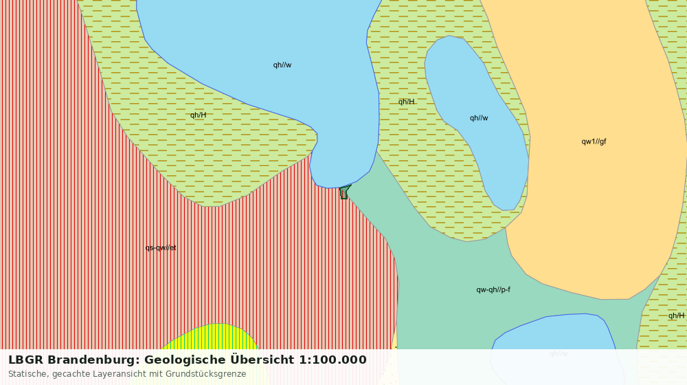 Statische Kartenansicht: LBGR Brandenburg: Geologische Übersicht 1:100.000