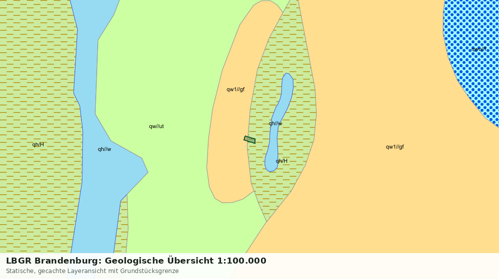 Statische Kartenansicht: LBGR Brandenburg: Geologische Übersicht 1:100.000