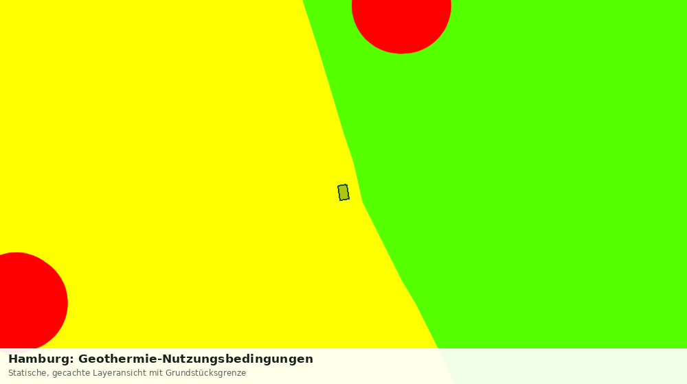 Statische Kartenansicht: Hamburg: Geothermie-Nutzungsbedingungen