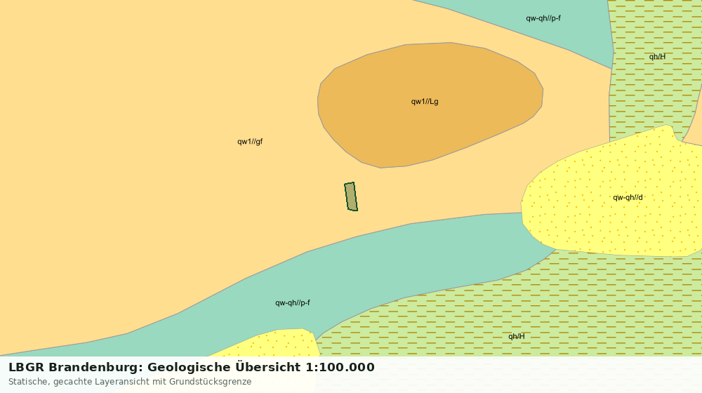 Statische Kartenansicht: LBGR Brandenburg: Geologische Übersicht 1:100.000