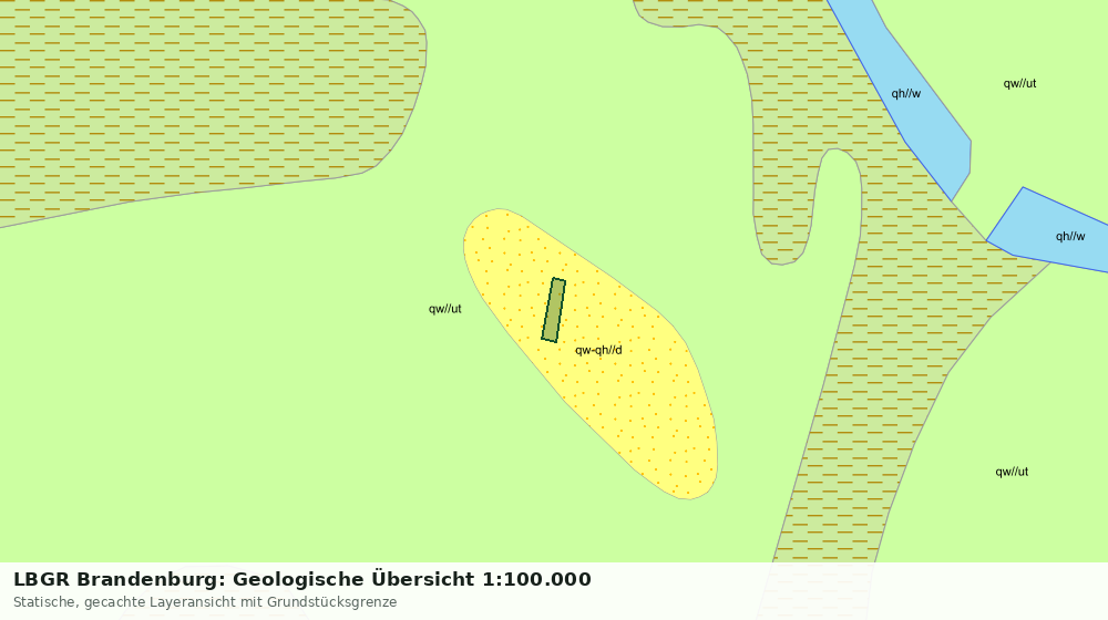 Statische Kartenansicht: LBGR Brandenburg: Geologische Übersicht 1:100.000
