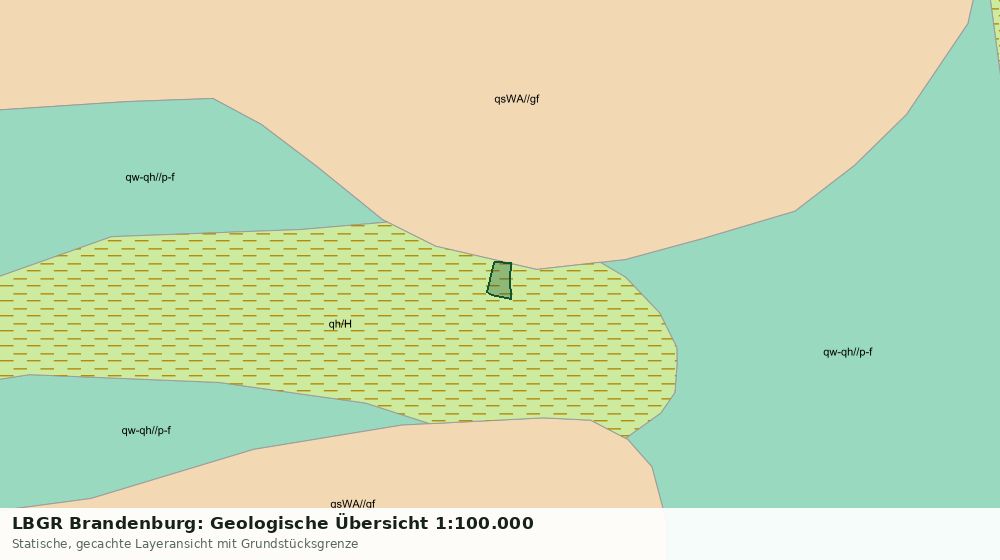Statische Kartenansicht: LBGR Brandenburg: Geologische Übersicht 1:100.000