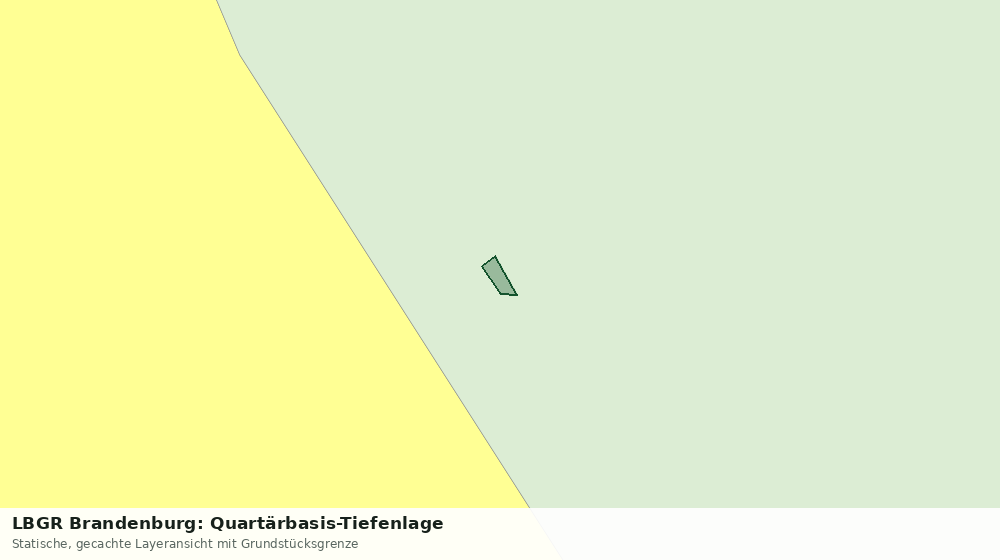 Statische Kartenansicht: LBGR Brandenburg: Quartärbasis-Tiefenlage