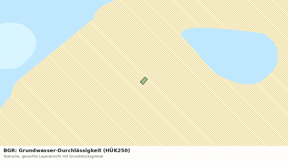 Statische Kartenansicht: BGR: Grundwasser-Durchlässigkeit (HÜK250)