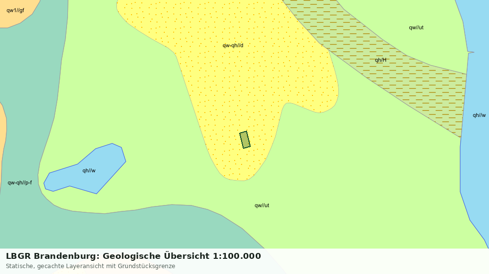 Statische Kartenansicht: LBGR Brandenburg: Geologische Übersicht 1:100.000